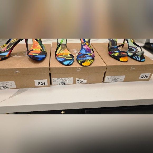 Christian Louboutin Colorful Abstract Heels - Picture 7 of 7